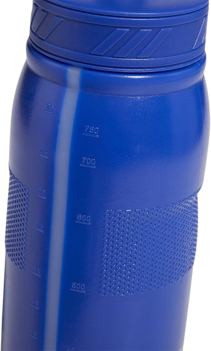 adidas 750 ML (28 oz) Stadium Refillable Plastic Sport Water Bottle, Bold Blue/Silver Metallic, One Size
