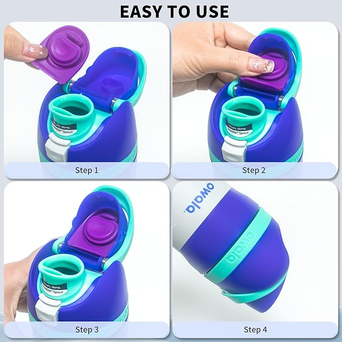 5 Pcs Replacement Stopper for Owala FreeSip 19/24/32/40 Ounce, Silicone Sealing Anti-Spill Replacement Stopper Accessories Compatible with Owala Freesip BPA-Free-Colorful