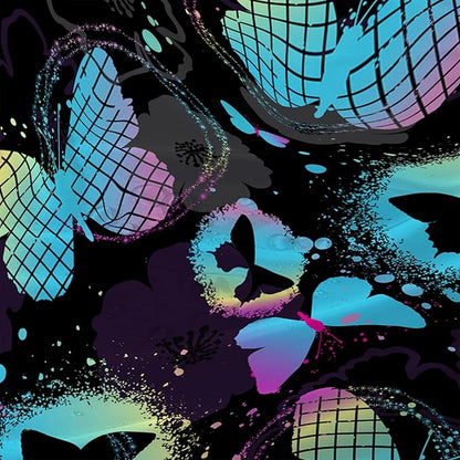 AILONEN Butterfly Shower Curtain for Girls Women 36" W*72" H Blue Butterfly Bathroom Decor,Beautiful Butterfly Bath Curtain Polyester Waterproof Bathroom Curtain with 12 Hooks