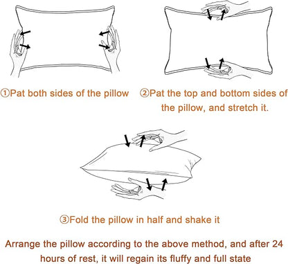 BEDSUM 2 Pack Pillows, 13"x18" Microfiber Pillows for Travel, Pet, Soft and Machine Washable Small Pillows for Neck, Wrist, and Knee Comfort, Light Grey