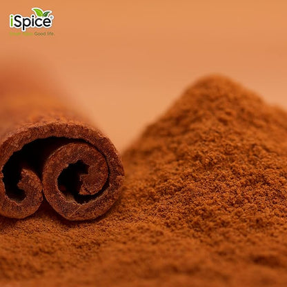 iSpice PREMIUM GROUND CINNAMON | Pure and Fresh | Essential Kitchen Spice | CANELA MOLIDA | DELICIOUS- Free of ANY Artificial Colors 4.9oz (138g)