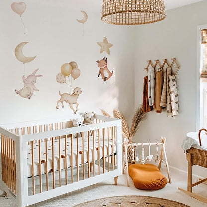 Removable Balloon Wall Decals, Balloon, Animals Baby Room Wall Stickers, Balloon and Animal Stickers for Kids, Bedroom, Playroom, Bathroom Decor