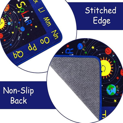 Kids Rug 3x5 Rug Baby Floor Mat Kids Educational Rug Area Rug for Learning Alphabet Play Mats for Babies and Toddlers Nursery Rug Kids Room Rugs for Bedroom Carpet