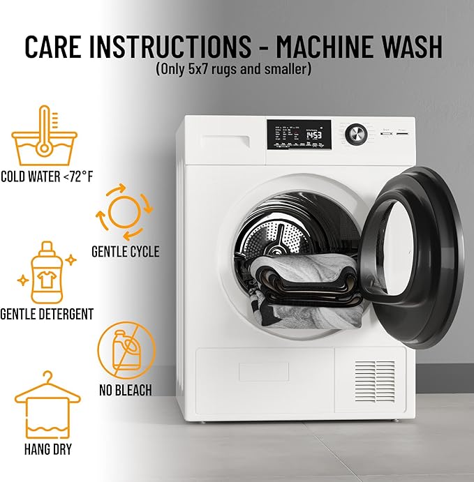 Machine Washable $100 Bill Design Non-Slip Rubberback 22x53 Modern Runner Rug for Hallway, Kitchen, Bedroom, 22" x 53", Black