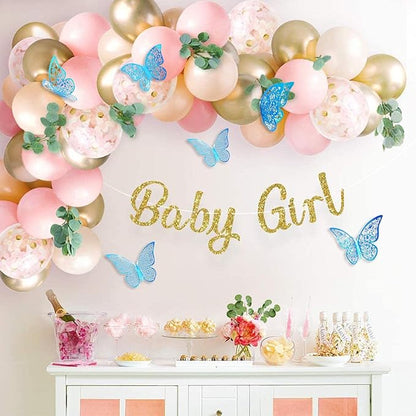 72Pcs 3D Butterfly Wall Decor 3 Sizes 3 Styles, Removable Butterfly Stickers Wall Decals, Butterfly Decorations Party Birthday Cake Decoration for Kids Nursery Wedding Bedroom Room(Blue)