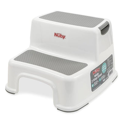 Nuby 2 Step Up Stool for Kids, for Bathroom, Kitchen, and Potty Training