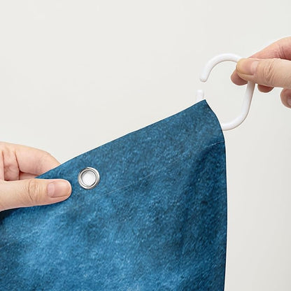 AILONEN 3D Whale Shower Curtain,Cute Whale Jumping Shower Curtain for Bathroom,3D Blue Ocean Animal Waterproof Fabric Shower Curtain Set with Hooks,72" W*84" H