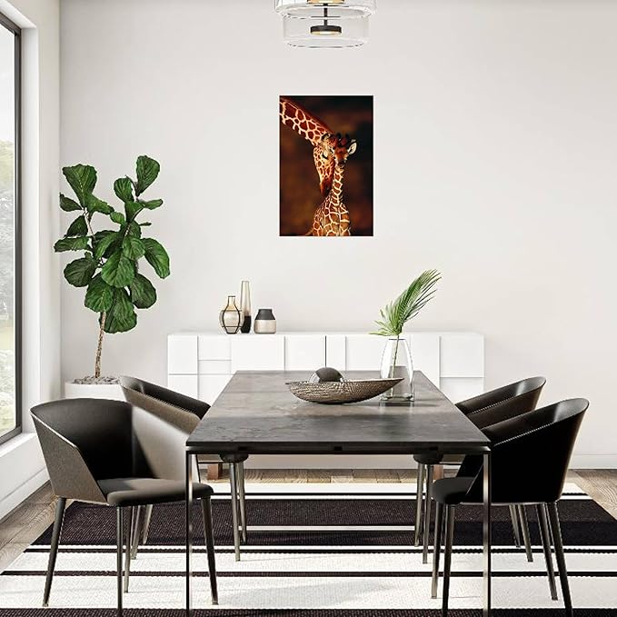 Wall Art Prints Giraffe and Baby by Lantern Press, Animals Decor, 24" x 36"