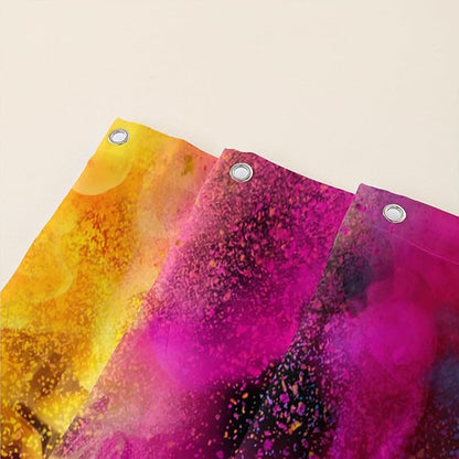 AILONEN Girls Shower Curtain for Bathroom, Rainbow Smoky Love Printed Bathroom Curtain Decor,Women Colorful Bath Curtain Polyester Waterproof Bathroom Curtain with 12 Hooks(72" W*84" H)