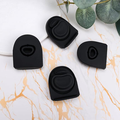 4Pcs Replacement Stopper Compatible with Owala FreeSip 19/24/32/40oz, Bottle Top Lid Stopper,Silicone Seal Bottle Cap Mouth Stopper Gasket, Replacement Parts for Owala 24oz 32oz, Black