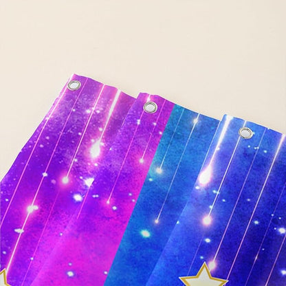 AILONEN Butterfly Shower Curtain,Red and Blue Butterfly Bath Curtain,Tie Dye Starry Rainbow Modern Decorative Shower Curtain with 12 Plastic Hooks (Kids/Girls/Women/Teen/) 72" W*72" H