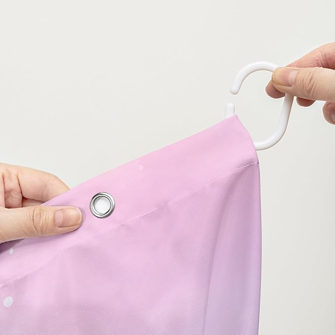 AILONEN Kawaii Sea Turtle Shower Curtain,Tie Die Ocean Animal Themed Bath Curtain Cloth Fabric Bathroom 72" W*84" H Inch,12 Pack Hooks for Kids,Sea Animal with Treasure Box Bathroom Curtain