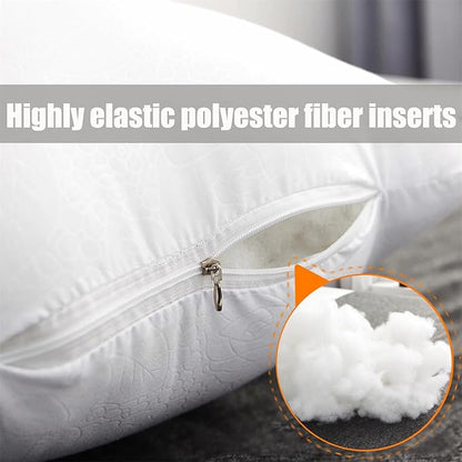 Anime Body Pillow Insert, 20""x 60"" Hugging Body Pillow Core, fit for 50x150 cm Japanese Anime Dakimakura Long Throw Pillow Vacuum Package 1 Piece (20x60 inches), White, ZhiRui-BodyPilow-New01