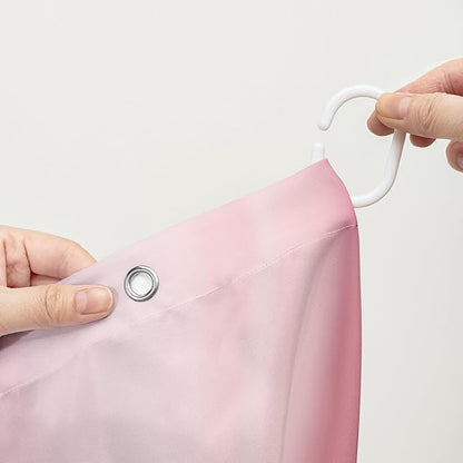 AILONEN 3D Beautiful Cat Shower Curtain,Kawaii Kitten Shower Curtain Set for Kids Boys Girls,Cat Lovers Animal Shower Curtain for Bathroom,Pink Rose Bath Curtain with Hooks,72" W*96" H