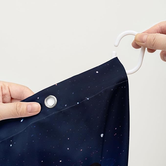 AILONEN Lion Shower Curtain for Kids Boys Teens,Galaxy Sunflower Lion Bath Curtain for Bathroom Decor,Modern Romantic Polyester Waterproof with 12 Plastic Hooks 72" W*84" H