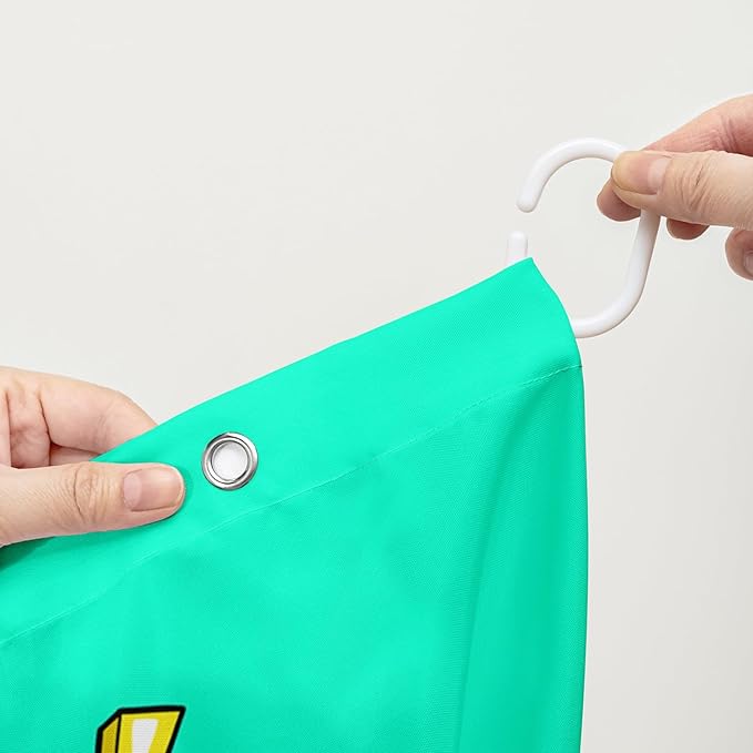 AILONEN Skate Skull Shower Curtain for Bathroom,Green Hip Hop Sport Skull Art Bathroom Curtain for Kids Girls Teen,Bath Curtain 72" W*96" H Polyester Waterproof Bathroom Curtain with 12 Hooks