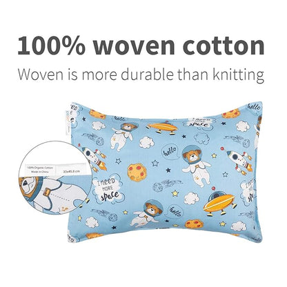 ALVABABY Toddler Pillowcases Fit 13x 18,14x 19 Kids Pillow Cotton Baby Pillow Cover Envelope Pillow Cover for Boys Girls 2 Pieces of Pillowcase Sets