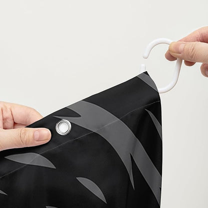 AILONEN Cat Shower Curtain,Cartoon Scream Cat Printed Bath Curtain for Teens,Polyester Waterproof for Bathroom,60" W*72" H with 12 Plastic Hooks