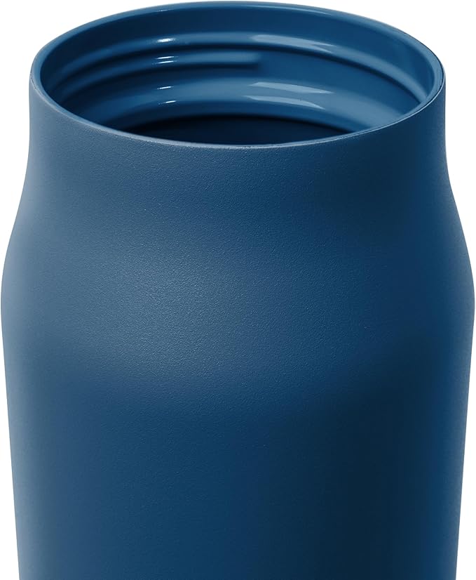 Simple Modern Water Bottle with Push Button Straw Lid | Ceramic-Lined Insulated Stainless Steel | Travel Water Bottles for Gym & Sports | Leak Proof | Mesa Signature Collection | 34oz, Slumberland