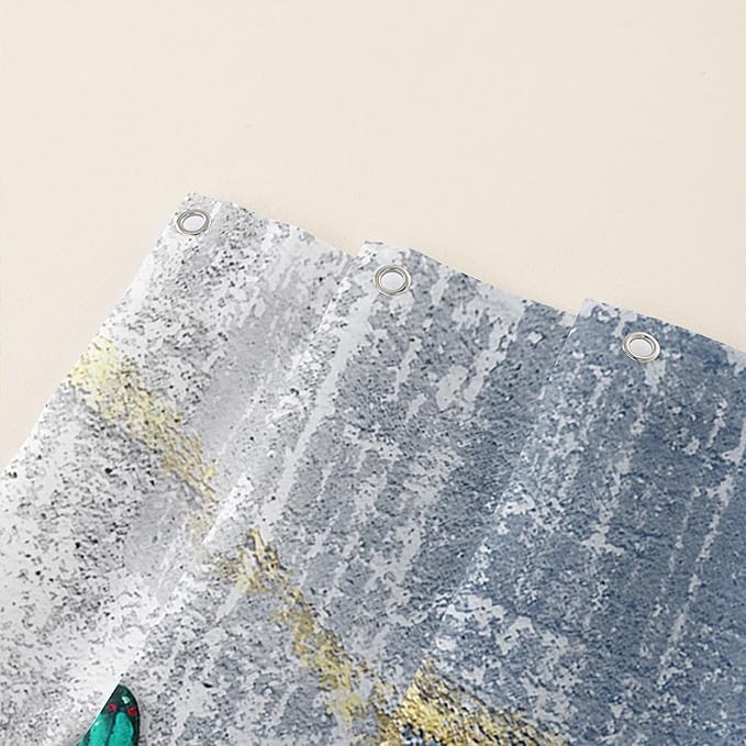 AILONEN Colorful Butterfly Shower Curtain for Girls Women Retro Flower Butterfly Bathroom Decor,Flying Butterfly Vintage Bath Curtain 72" W*96" H Polyester Waterproof Bathroom Curtain with 12 Hooks