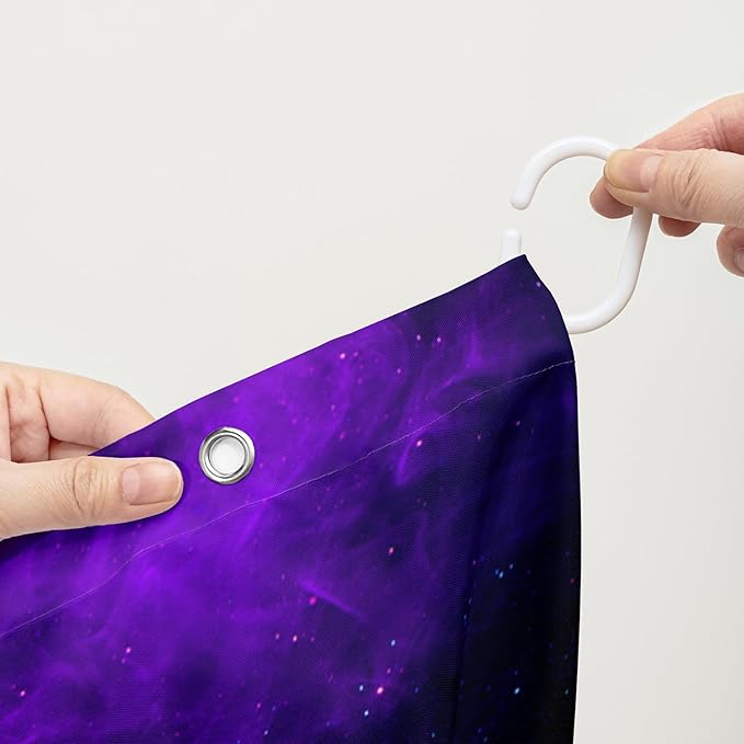 AILONEN Magic Mushroom Shower Curtain,Blue Butterfly Waterproof Fabric Bath Curtain for Kids Girl,Boho Style Shower Curtain Set for Bathroom,Natural Fungal Shower Curtain with Hooks 72" W*84" H