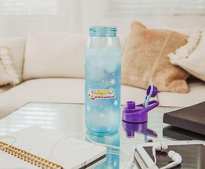 Steven Universe Characters Water Bottle With Screw-Top Handle Lid | BPA-Free Plastic Sports Jug | Holds 28 Ounces
