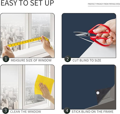 Portable Blackout Shades 100% Blackout Curtains for Bedroom Small Window Curtains No Light Kitchen Windows Insulated for Nursery for Baby Travel Curtain,Navy Blue,56" W x 160" L,1 Panel