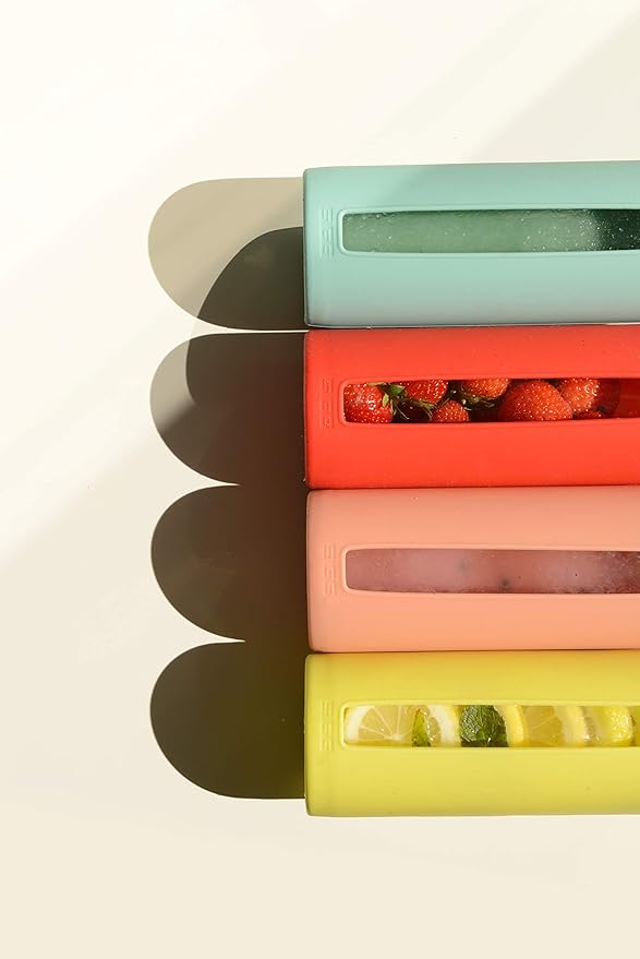 Sigg Dream Glass Water Bottle with Silicone, 0.65 Litre, Scarlet