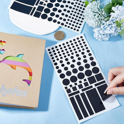 CREATCABIN 2 Sheet LED Light Blocking Stickers LED Covers Blackout Stickers Light Dimming LED Filters Dimming Sheets Stickers for Routers TV Clocks Electrical Appliances window Black 7.87x3.93Inch