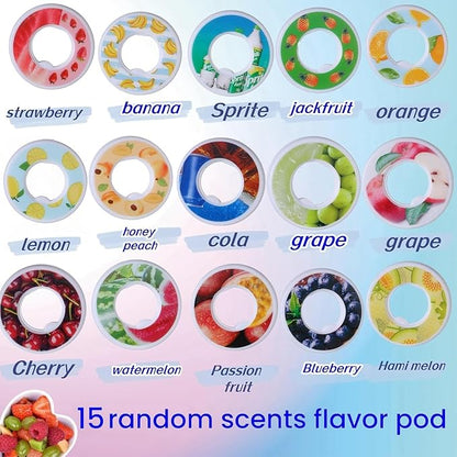 Air Water Bottle, Air Water Bottle with 7 Flavor Pods, 750ML Air Drinking Water Bottle Starter Set with Flavour Capsules, BPA Free 0% Sugar Water Cup For Outdoor Sports, Birthday Gifts (13 PCS PODS)