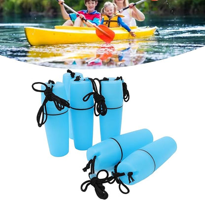 Luqeeg Kayak Container Bottle, Waterproof Container Bottle Dry Canister Container Bottle with Hook Rope Kayak Sealed Bottle for Diving Snorkeling Surfing Kayaking Boating (Blue)