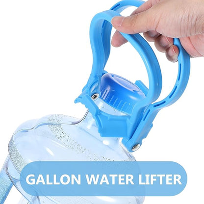 BESPORTBLE 4Pcs 5 Gallon Water Bottle Handles - Stable Ergonomic Grip Handle Carrier Drinking Water Bottle Carrier for 5 Gallon Water Jugs for Prevents Tilting (Blue)