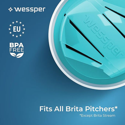 Aqua Classic Alkaline Water Filter Compatible with Brita Pitcher & Dispenser | Replacement Cartridge for Brita Water Filter | Pack of 3 pH Water Filter | Increase Water ph & Reduce Contaminant