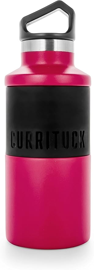 Camco Currituck Standard Mouth Raspberry Pink 12 oz. Water Bottle - BPA Free, Keeps Drink's Temperature For Hours, Great for Outdoor Activities (51936)