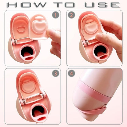 5PCS Replacement Stopper Compatible with Owala FreeSip 19/24/32/40oz, Silicone Anti-Spill Water Bottle Top Lid Replacement Parts, BPA-Free Seal Bottle Cap Mouth Stopper Gasket (Pink)