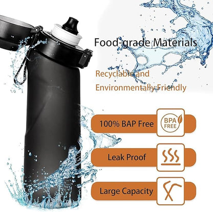 Air Water Bottle, Air Water Bottle with 7 Flavor Pods, 650ML Air Drinking Water Bottle Starter Set with Flavour Capsules, BPA Free 0% Sugar Water Cup For Outdoor Sports, Birthday Gifts