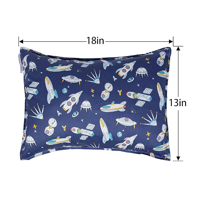 ALVABABY Toddler Pillowcases Fit 13x 18,14x 19 Kids Pillow Cotton Baby Pillow Cover Envelope Pillow Cover for Boys Girls
