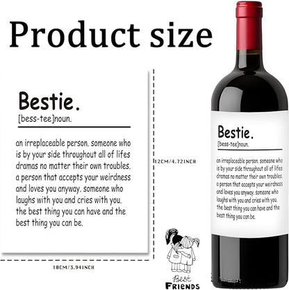 24Pcs friend's birthday part Birthday Gifts for Women Men Wine Labels, Happy Birthday Party Decorations Woman Man Wine Bottle Stickers, birthday Gifts for Women Wine Bottle Labels