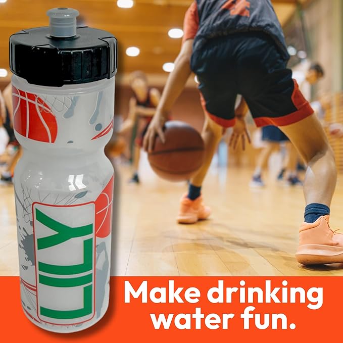 50 Strong Kids Water Bottle | 22 oz. BPA- Free Sports Squeeze Water Bottles with Pull Top Cap |Perfect Water Bottle for School | Reusable & Durable for Boys & Girls | Made in USA