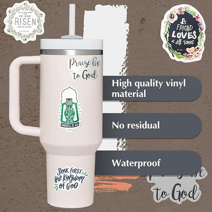 200PCS Inspirational Stickers for Stanley Cup - Waterproof Vinyl Aesthetic Stickers for Water Bottle Laptop Tumbler Phone Case Scrapbooking Skateboard Teens Girls Aldult Kids