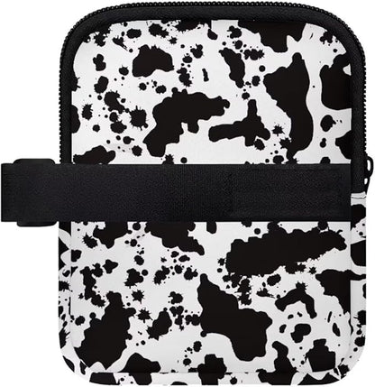 Water Bottle Pouch Cow Print Stanley Cup Pouches for 40oz Tumbler IceFlow Storage Pocket Stanley Phone Holder Gym Tumbler Accessories for Women