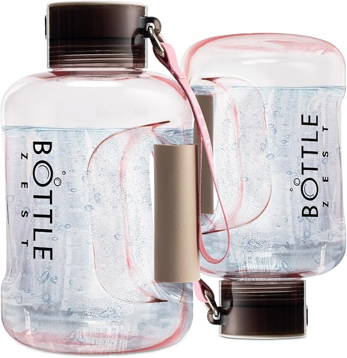 50oz | 1.5L Hydrogen Water Bottle Generator | Latest 2024 SPE PEM Technology | Leakproof | Sports Bottle Jug and Handle | Tritan BPA Free Plastic (Pink)