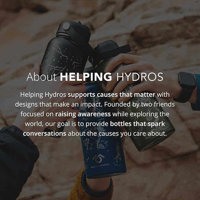 Animal Rescue Water Bottle | 32 oz Engraved Stainless Steel Vaccuum Sealed | Best Friends Pets & Animal Theme