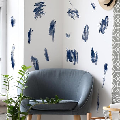 DIY Oil Painting Brushstroke Wall Decal for Kids - Creative Brushstroke Wall Sticker | Removable, Waterproof, and Easy Peel and Stick | Perfect for Kids, Baby Room, Classroom, Living Room,