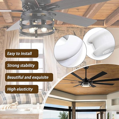 36PCS New Rubber Grommets In White Compatible With Hunter Vintage Discontinued Ceiling fans/Ceiling Fan Replacement Parts (36)