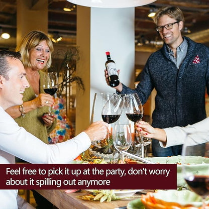 8pcs Double Sealed Silicone Wine Stopper, Reusable Sparkling Wine Bottle Stopper Wine Cork, Wine Stopper for Keep Wine Fresh