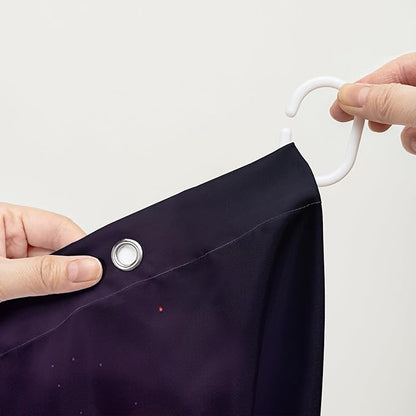 AILONEN Colorful Skull Shower Curtain for Bathroom Decor,Gradient Mushroom Skull Bath Curtain for Kids Boys Girls,Print Polyester Waterproof with 12 Plastic Hooks 60" W*72" H