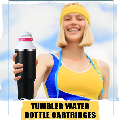 Water Bottle Adapter Compatible with 40 oz Stanley Leakproof Cup Lid Compatible with Stanley, Black, Cup Not Included