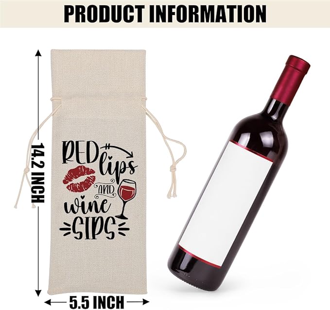 Funny Wine Quotes Wine Bag Wine Tasting Party Supplies for Wine Lovers Women Men Yaya Groom Friend Christmas Birthday Wedding Bachelorrette Party Wine Bags