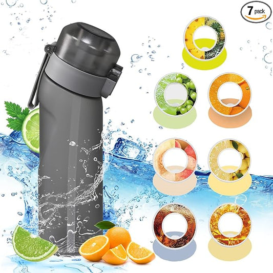 Air Water Bottle with 7Pcs Flavor Pods 26.3Oz Scent Water Bottle Fruit Fragrance Water Bottle,Scent Water Cup,Sports Water Cup Suitable for Outdoor Sports